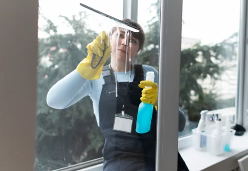 Nettoyage de vitres intérieures et extérieures à la Malhoure